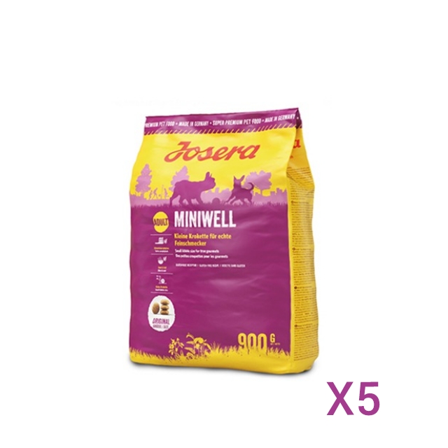 Josera德寵 Mini Well 雞肉 小型犬成犬糧 (900g x 5) 