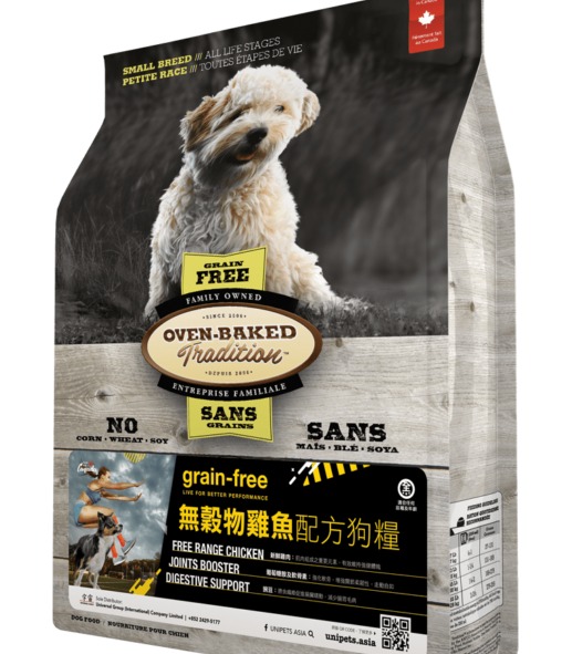 Oven-Baked 無穀物 雞魚配方[細粒裝]狗糧12.5lb 