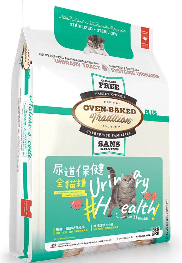 Oven-Baked 無穀物 尿道保健配方全貓糧5lb