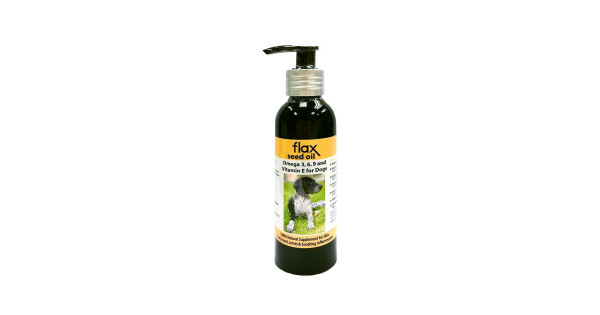 Fourflax Flaxseed Oil for Cats & Dogs 150ml (Omega 3, 6, 9 and Vitamin E for Dogs & Cats)
