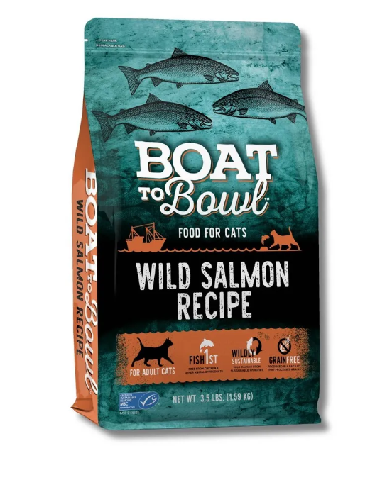 Boat to Bowl 無穀物 野生三文魚成貓配方 貓糧3.5lb 