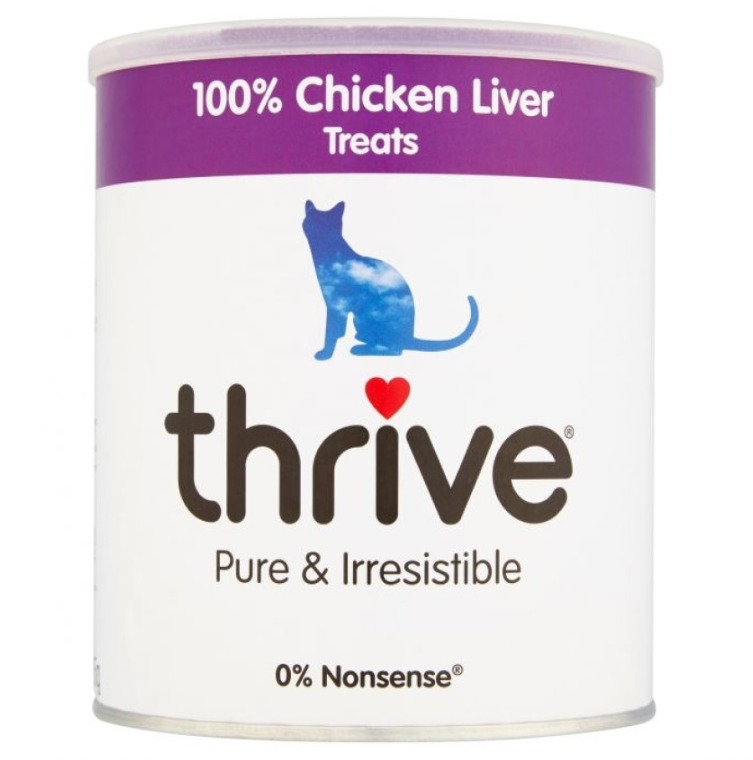 Thrive 冷凍脫水 雞肝貓狗小食 135g 