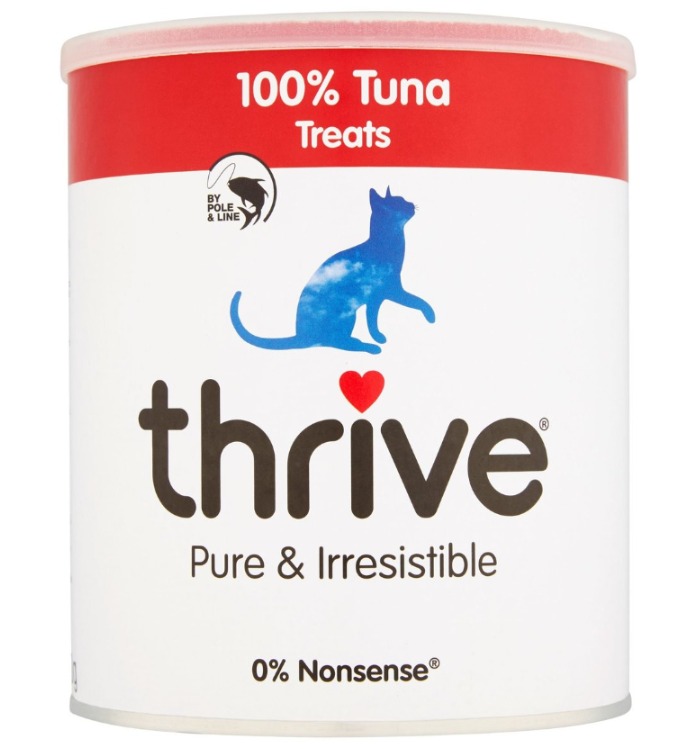 Thrive 冷凍脫水 吞拿魚貓狗小食 180g 