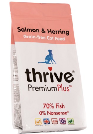 Thrive 三文魚 + 喜靈魚配方 無穀物貓糧 1.5kg