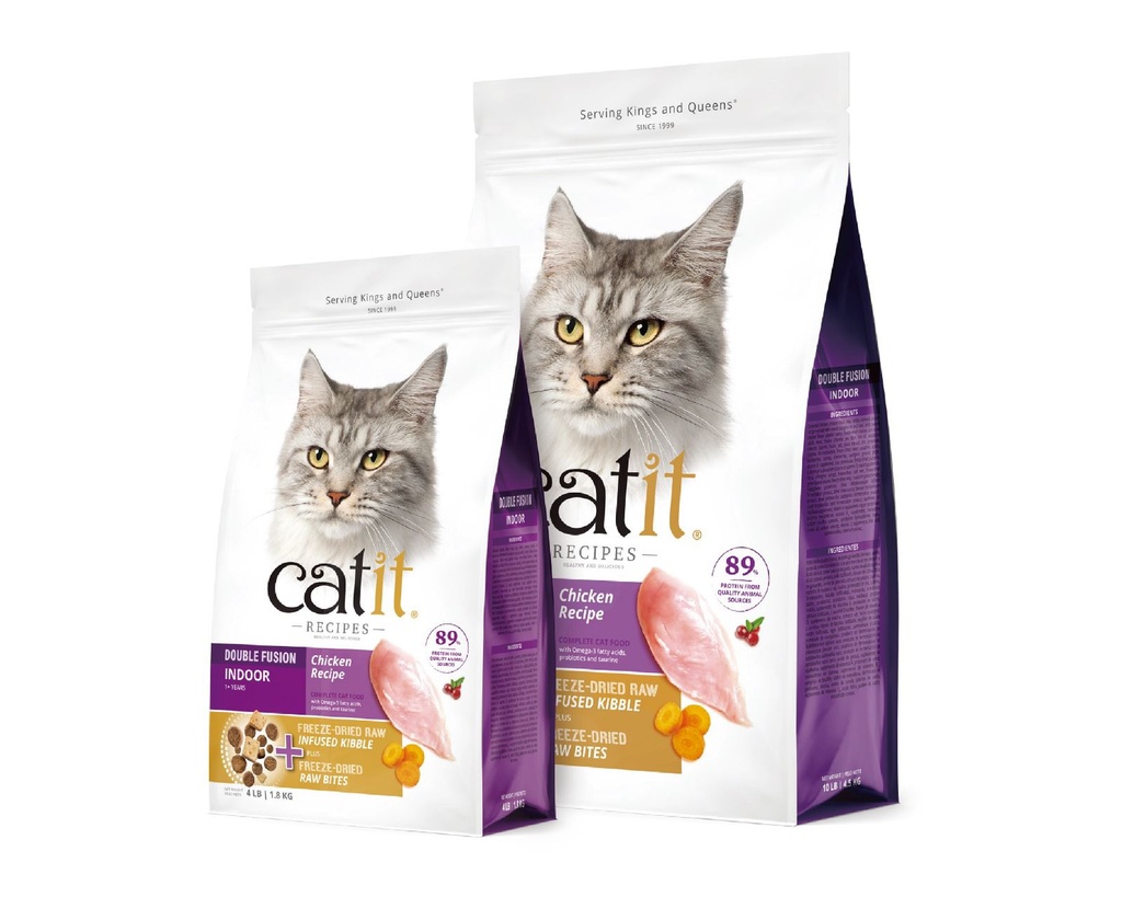Catit Double Fusion Indoor Chicken Recipe Cat Food 4.5kg
