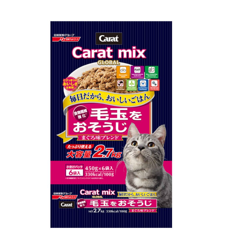 Petline Carat Mix 化毛球 貓糧2.7kg 