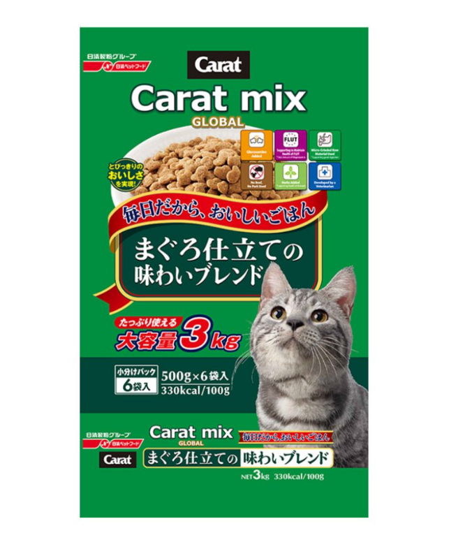 Petline Carat Mix Tuna Reicpe Cat Food 3kg 