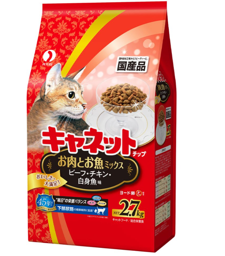 Petline Canet Meat and Fish Blend (Beef, Chicken, White Meat Fish) Cat Food 2.7kg #C-45