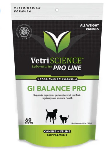 VetriScience GI Balance PRO 貓犬用腸道保健咀嚼片 60粒