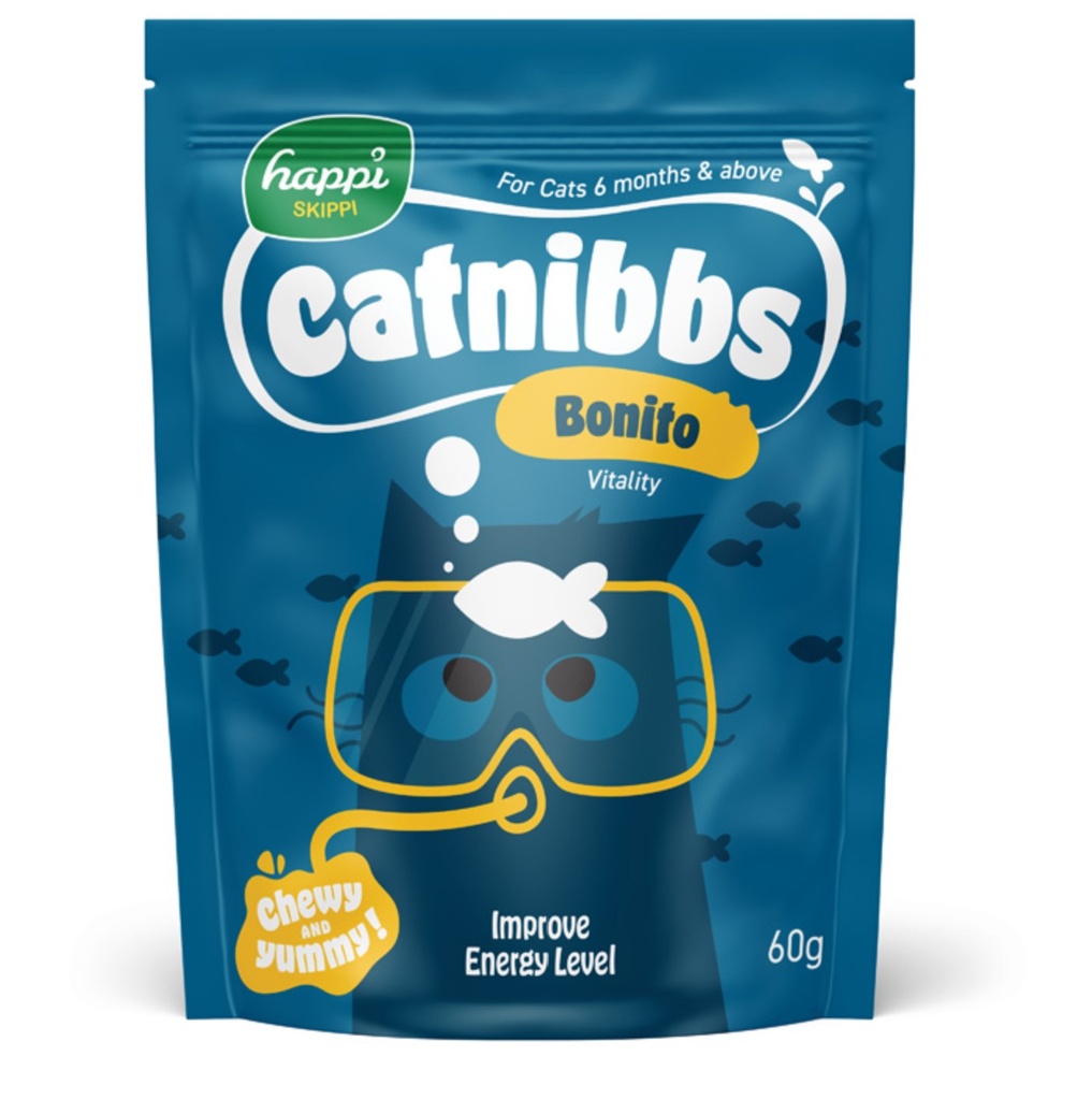Happi Skippi Catnibbs 鰹魚味 貓小食60g 