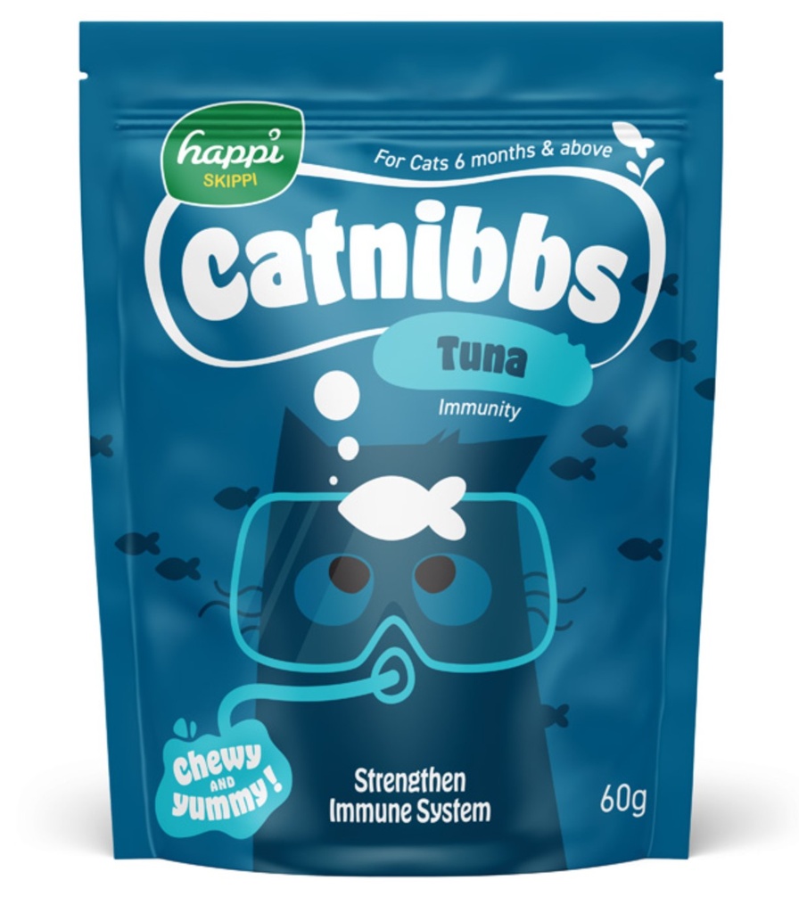 Happi Skippi Catnibbs 吞拿魚味 貓小食60g 