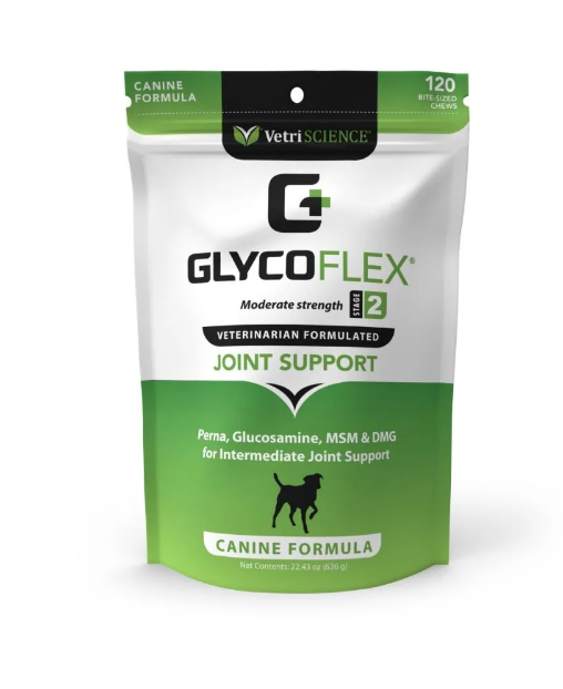 VetriScience GlycoFlex 2 犬用關節保健咀嚼肉粒 120粒