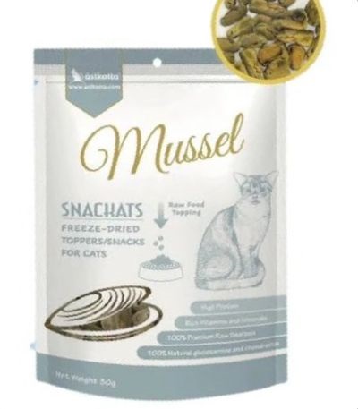 Astkatta Freeze-Dried Mussel Toppers/Snacks for Cats 20g