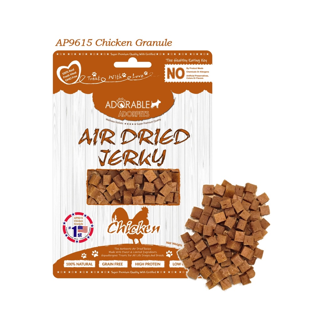 Adorable Adorpets Air Dried Chicken Granule Treats for Dogs 100g #9615