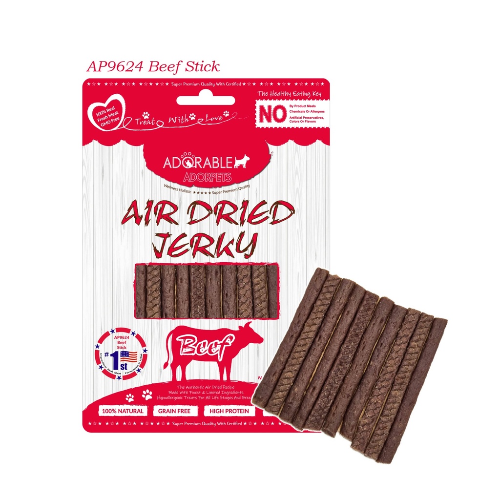 Adorable Adorpets 風乾牛肉條狗小食 100g #9624