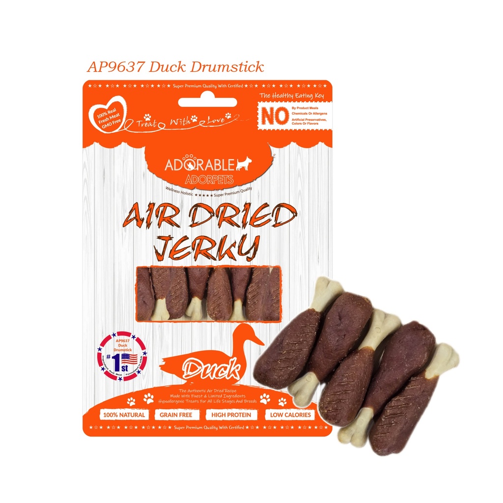 Adorable Adorpets風乾鴨肉包鈣潔牙腿 狗小食100g #9637