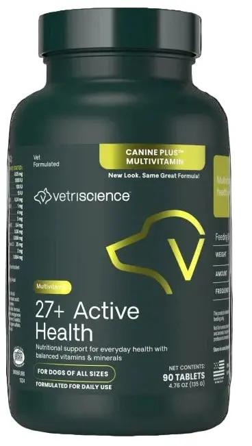 VetriScience Canine Plus 犬用多種維生素咀嚼片 90 片 (樽裝)