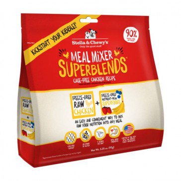 Stella's & Chewy's Superblends Meal Mixers  Cage Free Chicken Recipe 美國 犬用 乾糧伴侶+有機生果 (雞肉配方) 3.25oz 