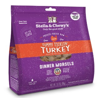 Stella & Chewy's Freeze Dried Tummy  Turkey Dinner For Cats 18oz