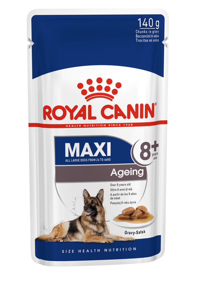 Royal Canin Dog Maxi Ageing 8+ (Gravy) Dog Pouch140g*10