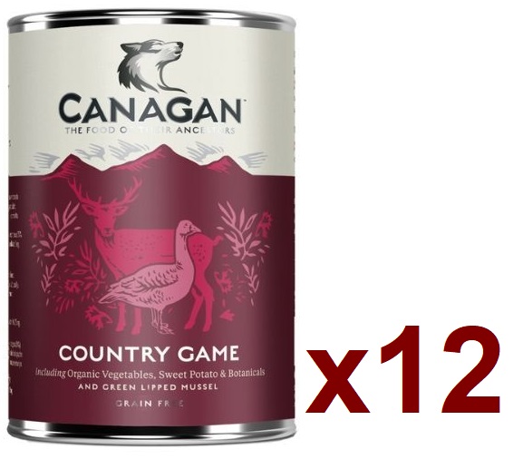 CANAGAN 田園野配方味狗罐頭400G (12罐) 