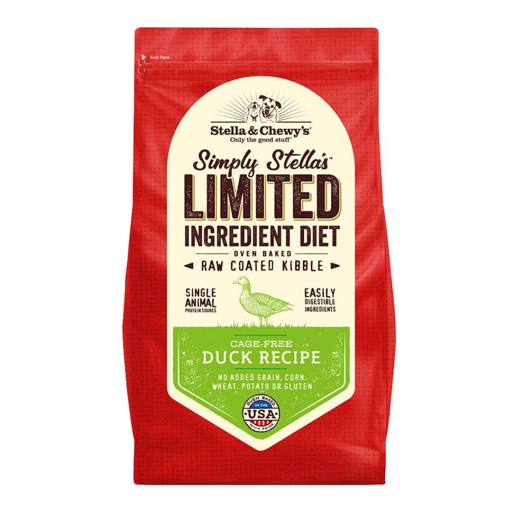 Stella & Chewy's Limited Ingredient Cage-Free Duck Raw Coated Kibble 22lbs