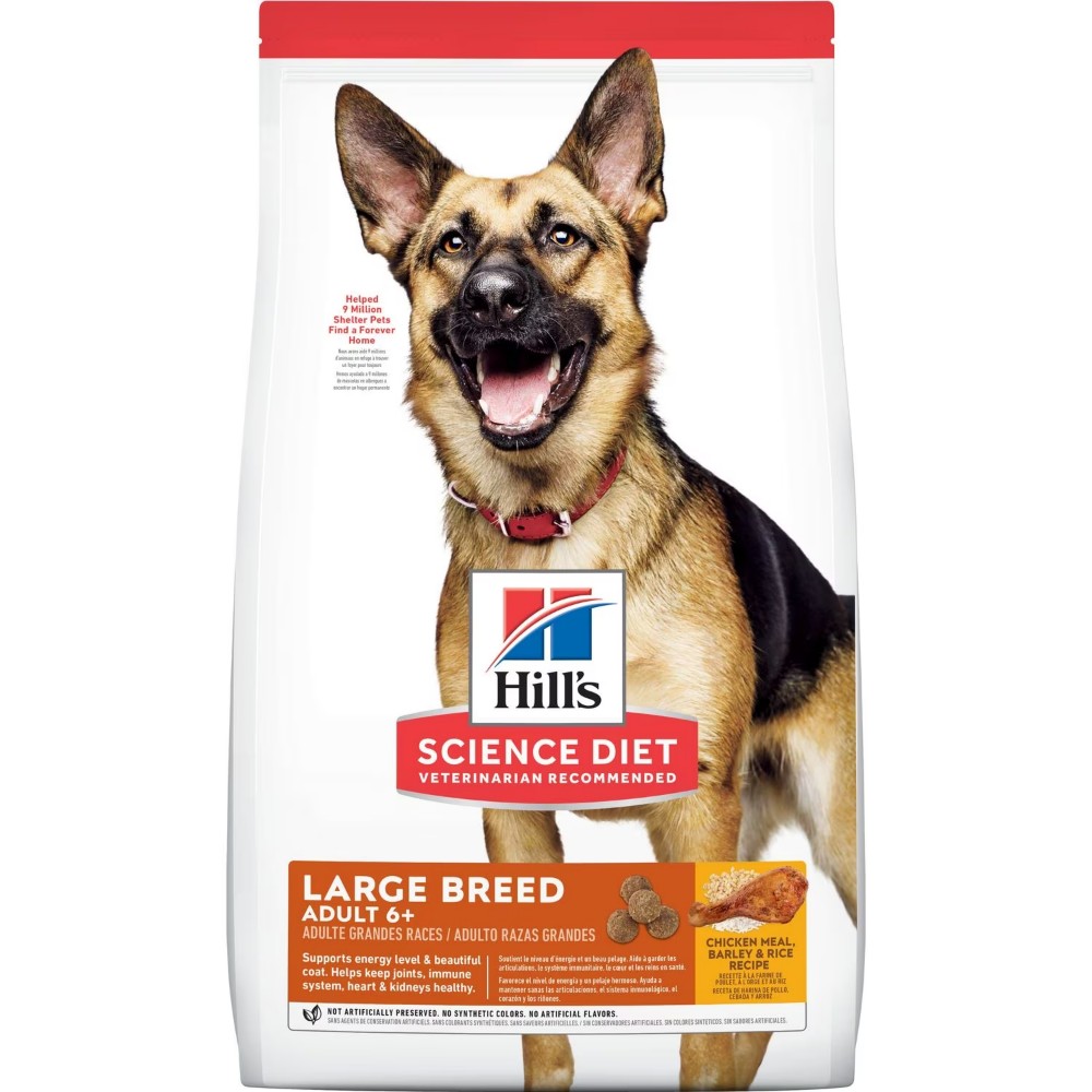 Hill's Science Diet Adult 6+ Large Breed Chicken Meal, Barley & Rice Recipe dog food 12kg