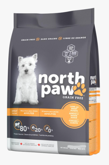 North Paw 無穀物 羊肉及火雞配方 成犬狗糧 25.1lb 