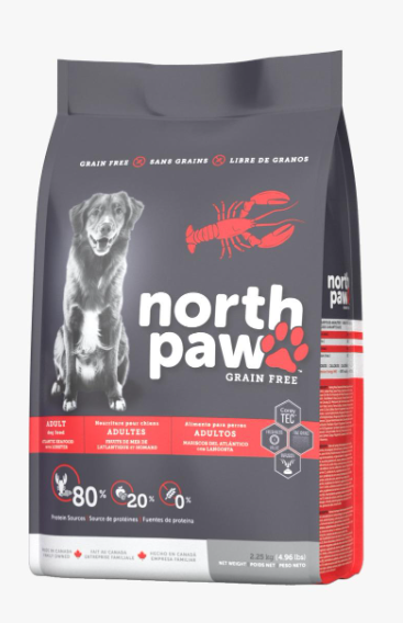 North Paw Grain-Free  Atlantic Seafood & Lobster Formula Adult Dog Food 4.96lb