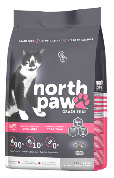 North Paw 無穀物 雞肉及魚 全貓配方 貓糧 4.96lb