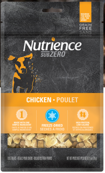 Nutrience SUBZERO凍乾脫水犬用小食 鮮雞肉2.5oz