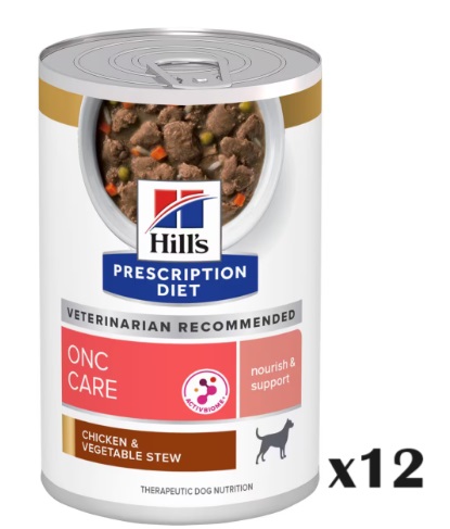 Hill's 希爾思 ONC Care 腫瘤照護配方 燉雞肉蔬菜 狗處方罐頭 狗糧 12.5oz x 12