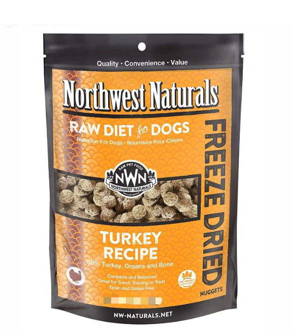 Northwest Naturals Grain-Free Freeze Dried Dog Food – Turkey 25oz