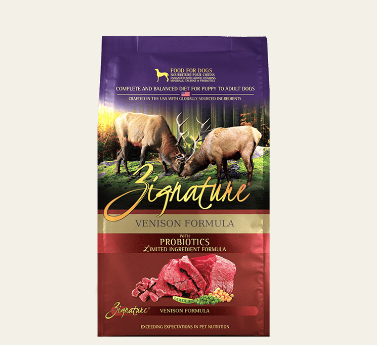 Zignature Venison Formula Dry Dog Food 25lb