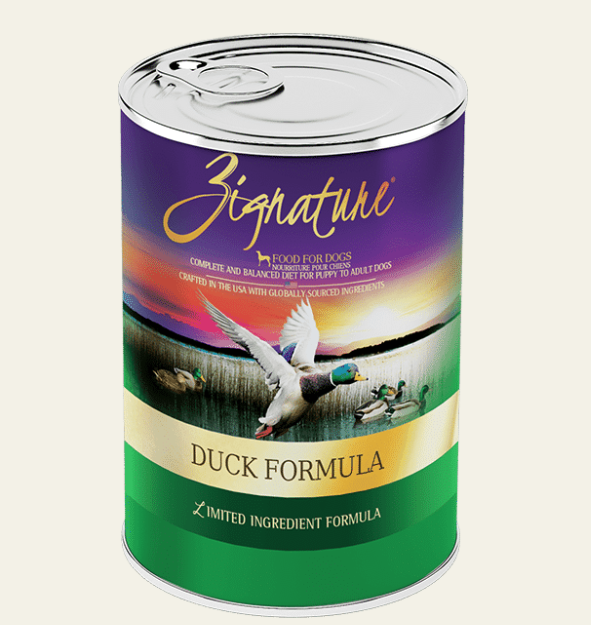 Zignature Duck Formula Wet Dog Food 13oz
