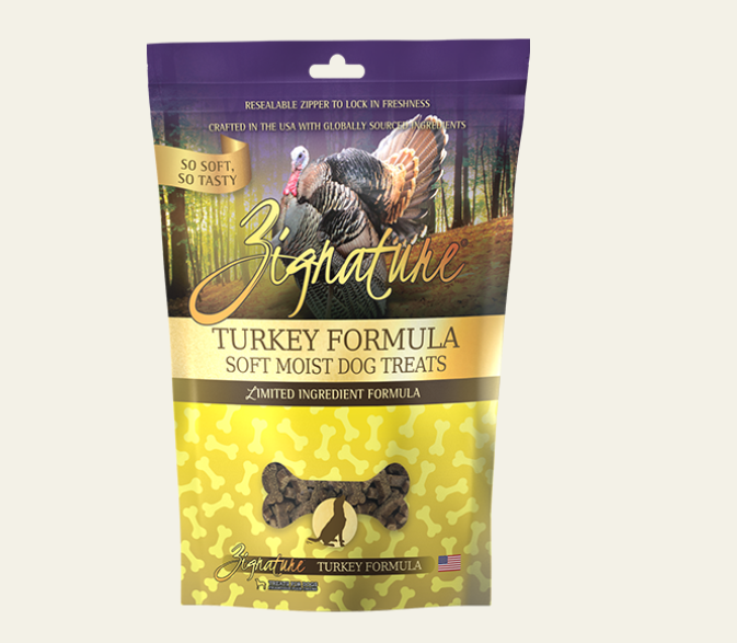Zignature Turkey Formula Soft Moist Treats For Dogs 4oz
