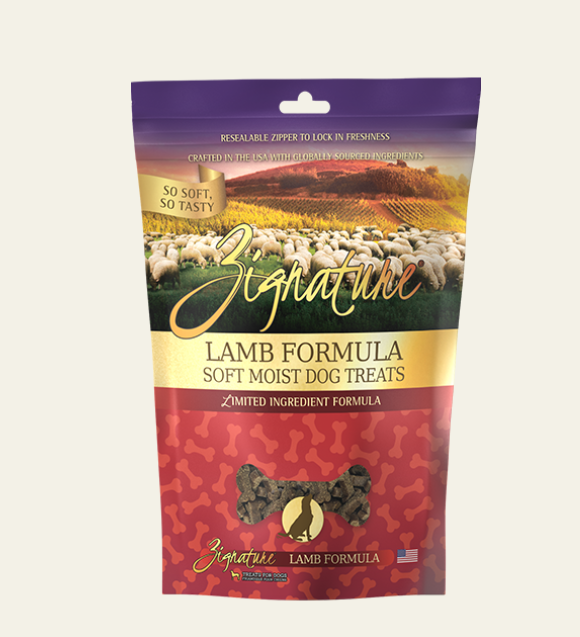 Zignature Lamb Formula Soft Moist Treats For Dogs 4oz