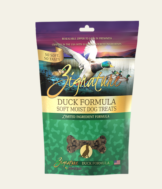 Zignature Duck Formula Soft Moist Treats For Dogs 4oz