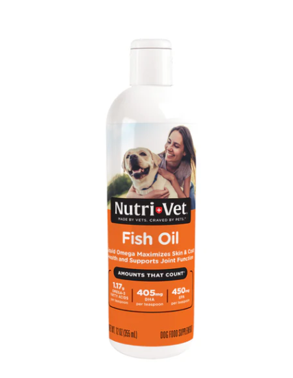 Nutrivet Fish Oil (For Skin & Coat & Supports Joint) for Dogs 12oz
