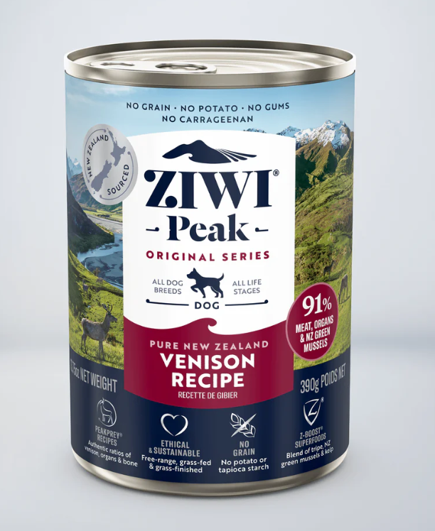 Ziwi Peak 鮮肉狗罐頭系列 鹿肉配方 390g 