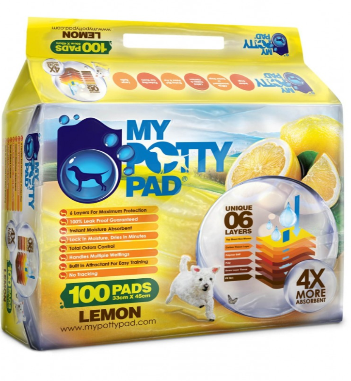 My Potty Pad Pee Pad For Dogs (Lemon) 33cmX45cm 100pcs