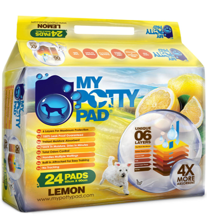 My Potty Pad Pee Pad For Dogs (Lemon) 60cmX90cm 24pcs