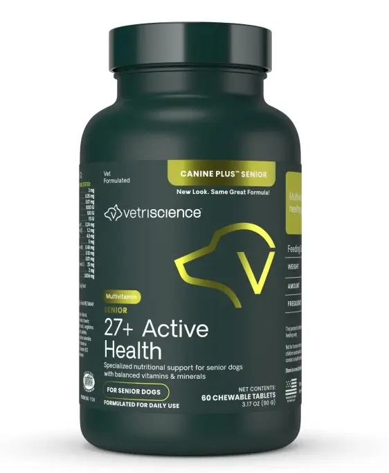 VetriScience Senior Multivitamin 老年犬多種維生素可咀嚼錠 60粒(樽裝)