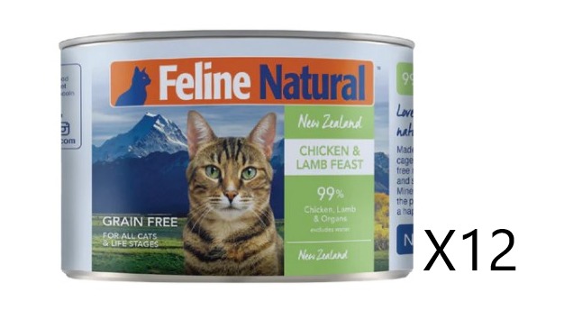 Feline Natural F9 Chicken & Lamb Feast 170g x12