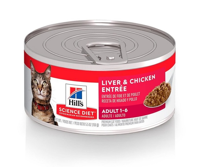 Hill's Science Diet Adult Cat Liver and Chicken Entrée Can 5.5oz