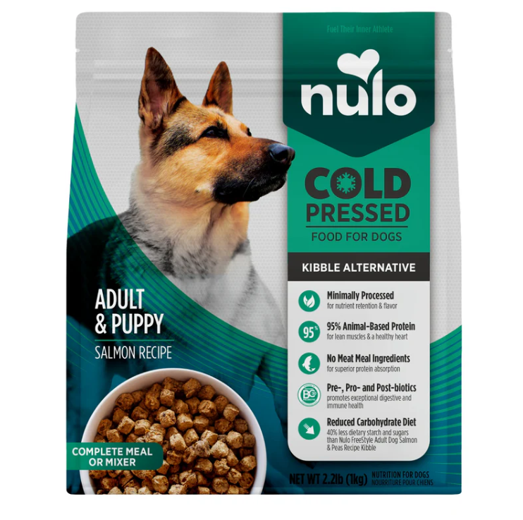 Nulo Cold Pressed Salmon Recipe Dog Food & Mixer for Adult and Puppy 1kg