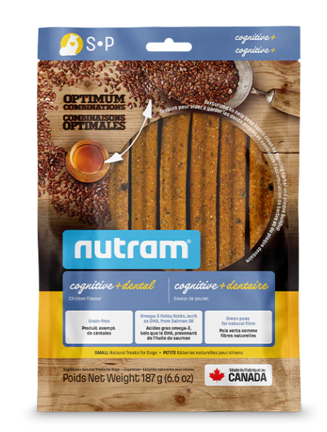 Nutram 犬用 雙功效潔齒骨(智力發展) - 細條(雞肉味) 187g (16支)