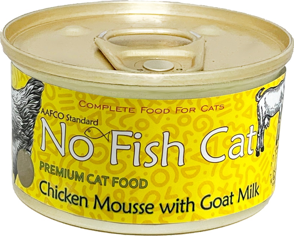 No Fish Cat  無穀物 補充營養羊奶雞肉慕絲 貓罐頭 85g