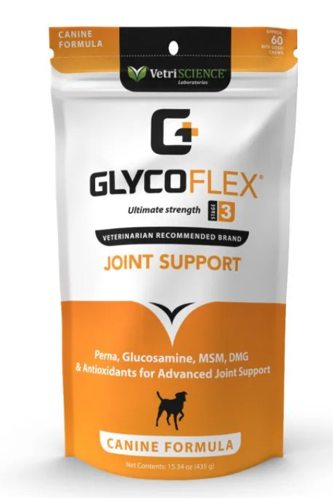 VetriScience GlycoFlex 3 犬用關節保健咀嚼肉粒 120粒  狗狗保健品 