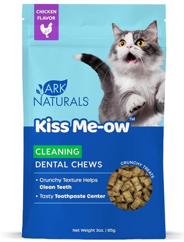 Ark Naturals Kiss Me-ow Cleaning Dental Chews for Cats 170g